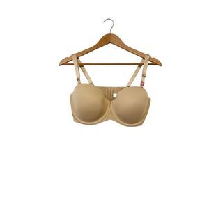 Cacique Tan Nude Lightly Lined Multi Way Strapless Bra 40DD 40E‎